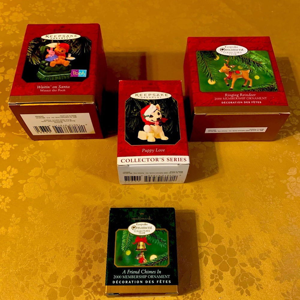 Hallmark Ornaments Vintage Set of 4